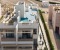 Blick auf das Apartment mit Balkon und Dachterrasse mit privatem Pool 