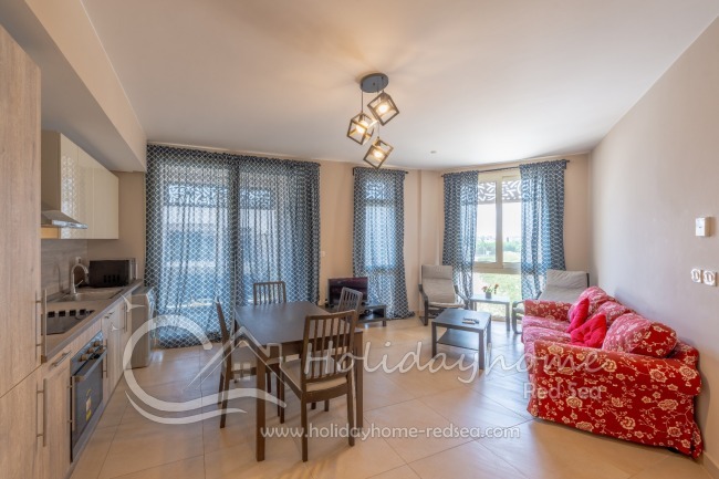 Wohnzimmer mit Fernseher