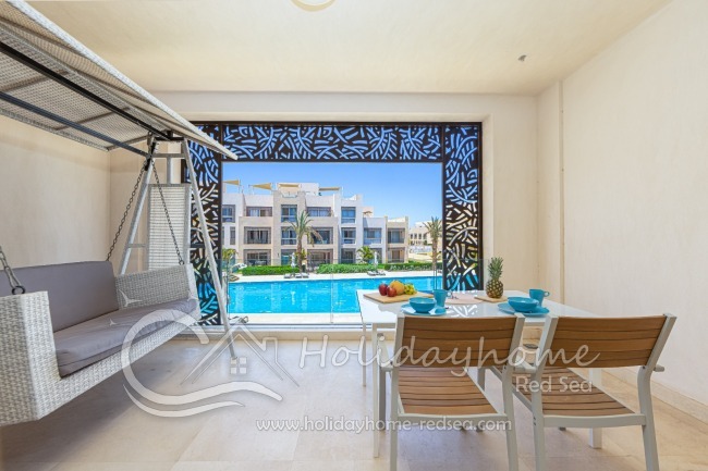 Schöner Balkon mit tollem Ausblick