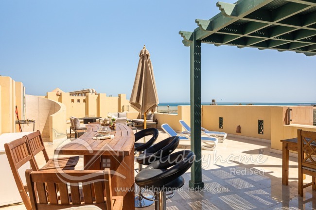 Dachterrasse mit Meerblick