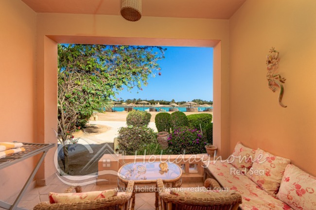 Terrasse mit Blick zur Lagune