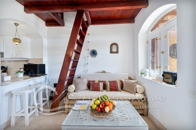 Wohnzimmer und Sitzbereich im orientalischen Stil